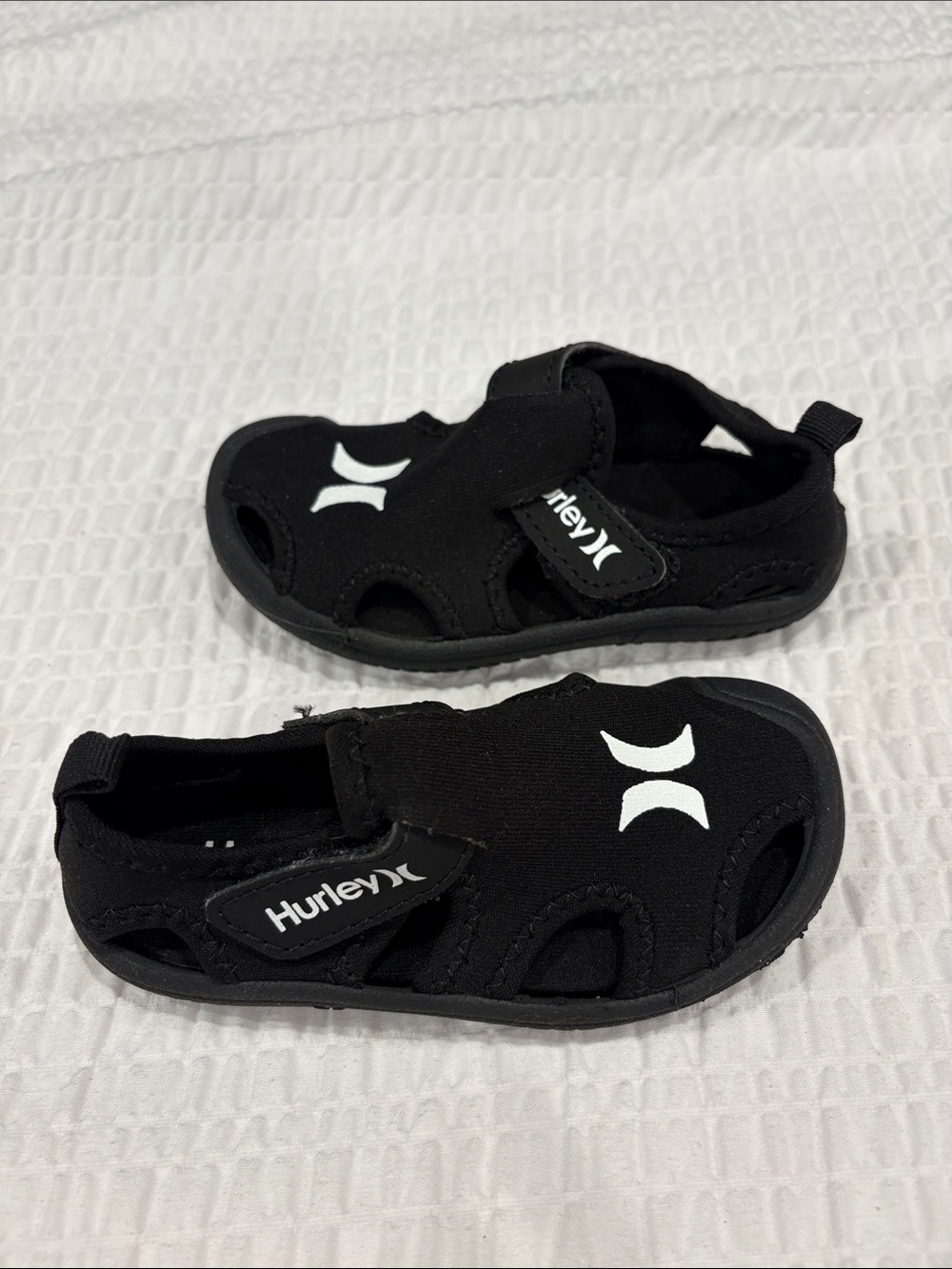 Hurley Black Kids' Water Sandals with White Logo
